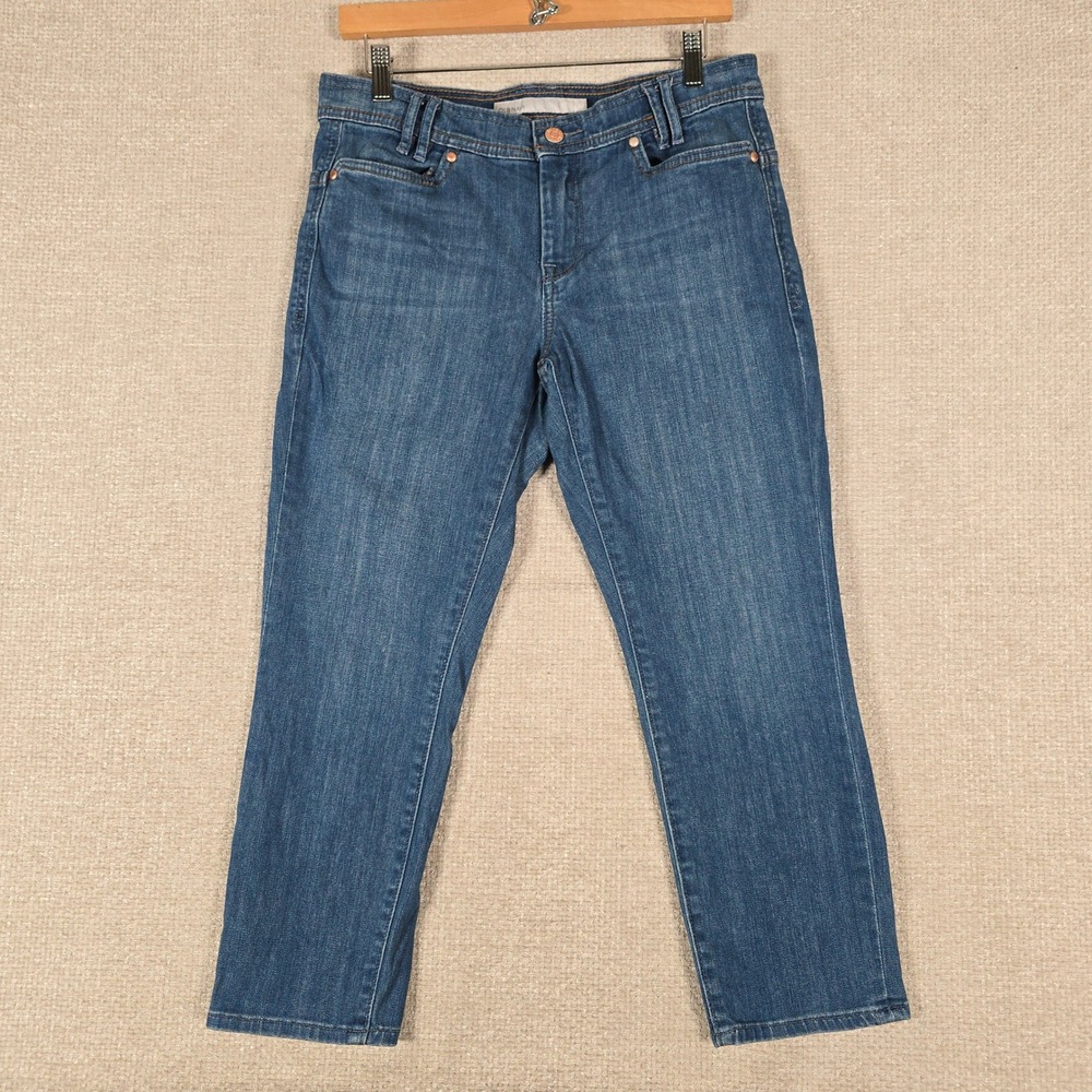 Old Navy Womens Classic Rise Straight‎ Leg Blue Denim Jeans Size 4 Regular